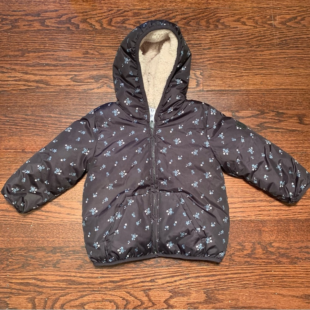 Gap coat with floral detail